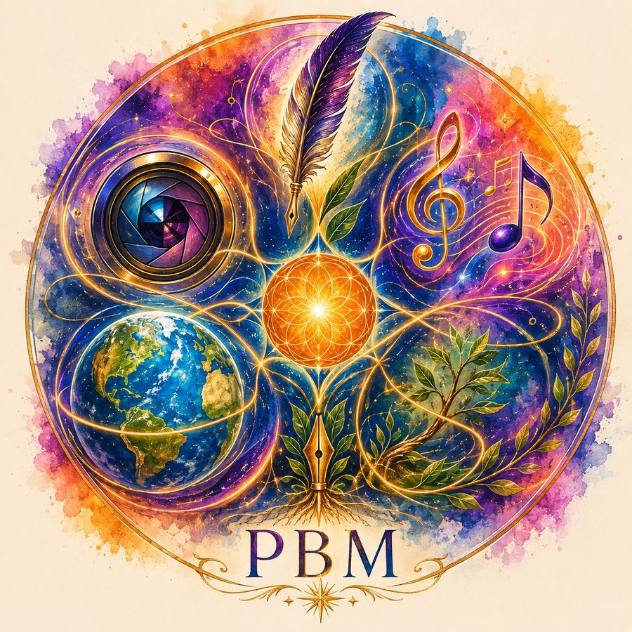 PBM — the Positive Business Making coaching mark with globe, sun and tree